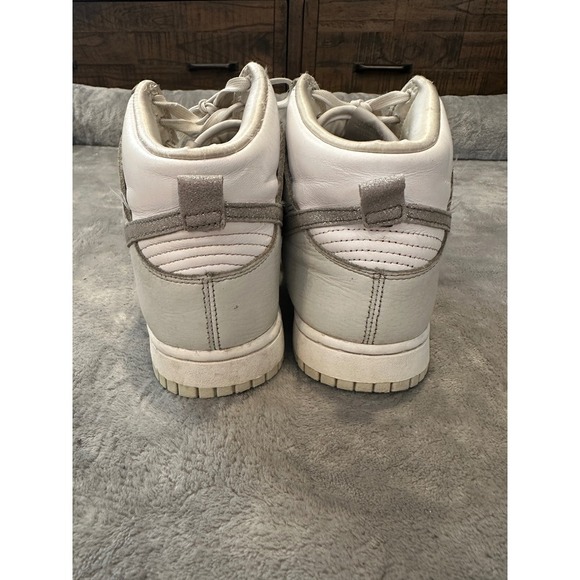 Women's Nike High Dunks gray and white silver sparkle Size 8 - Picture 5 of 8